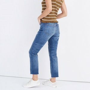Madewell High-Rise Slim Boyjean in Dover Wash